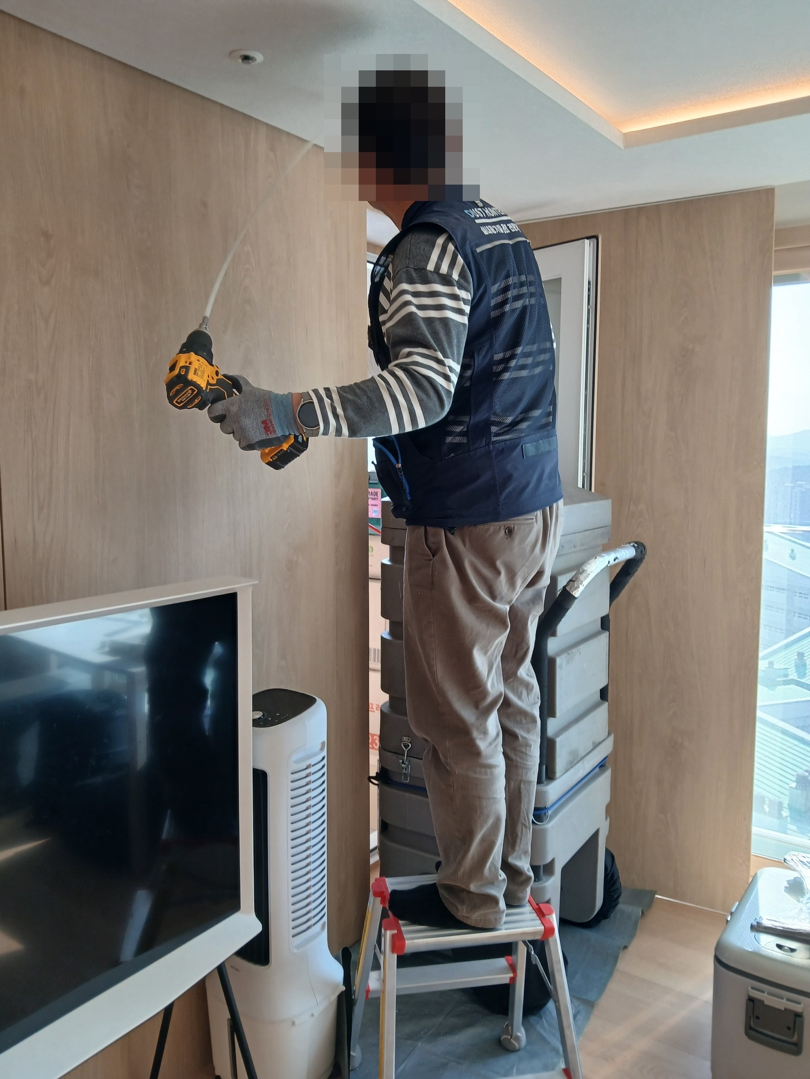 서울 강남구 전열교환기 거실 천장 덕트 브러시 청소