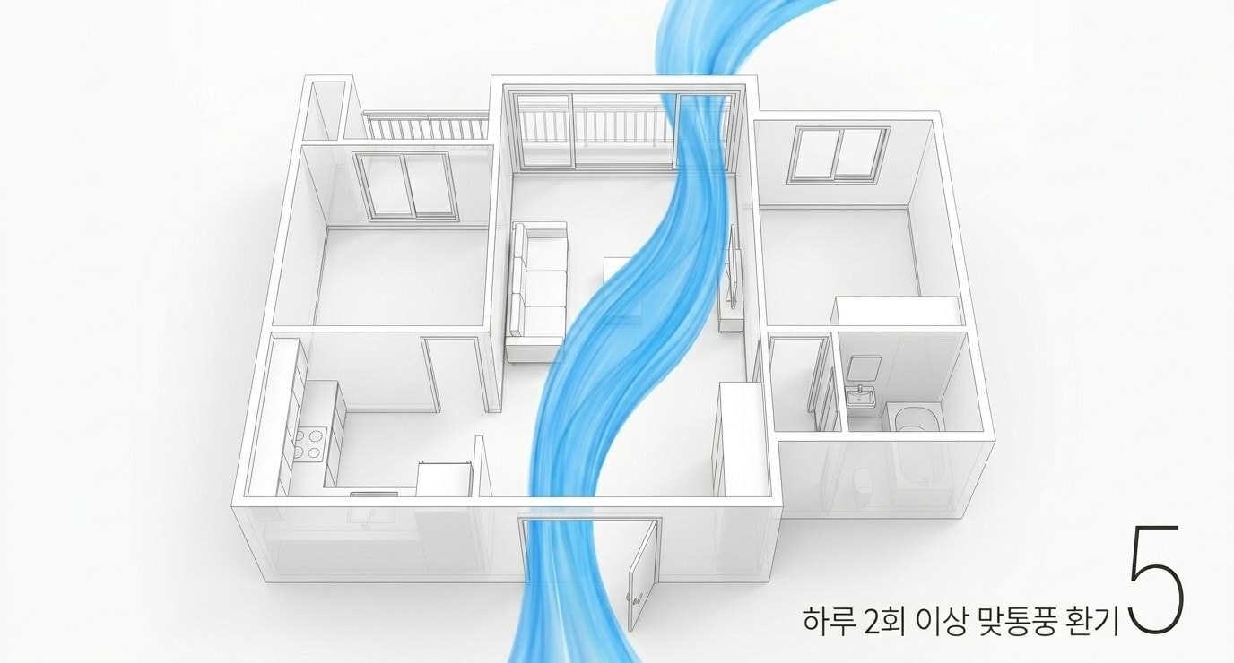 입주전 통풍으로 새집증후군 감소