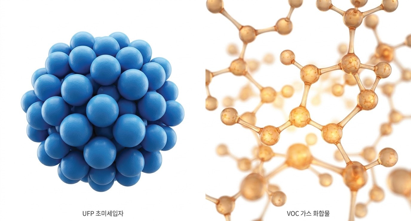 초미세입자와 VOC  분자구조