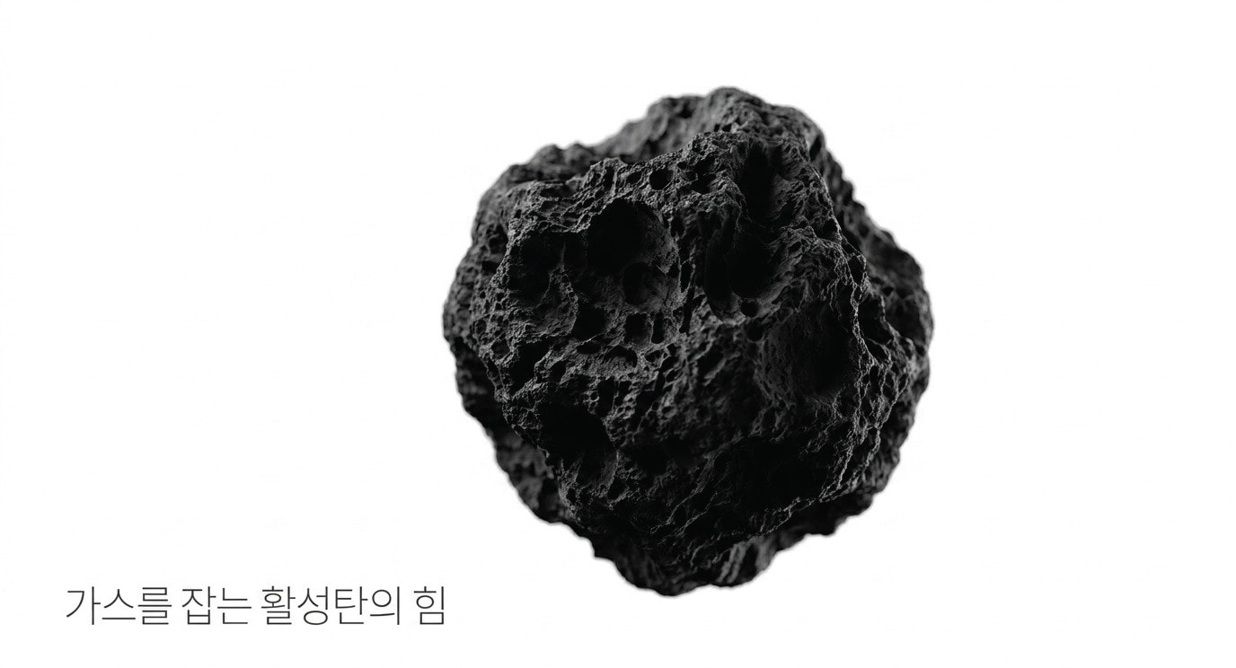 활성탄 입자