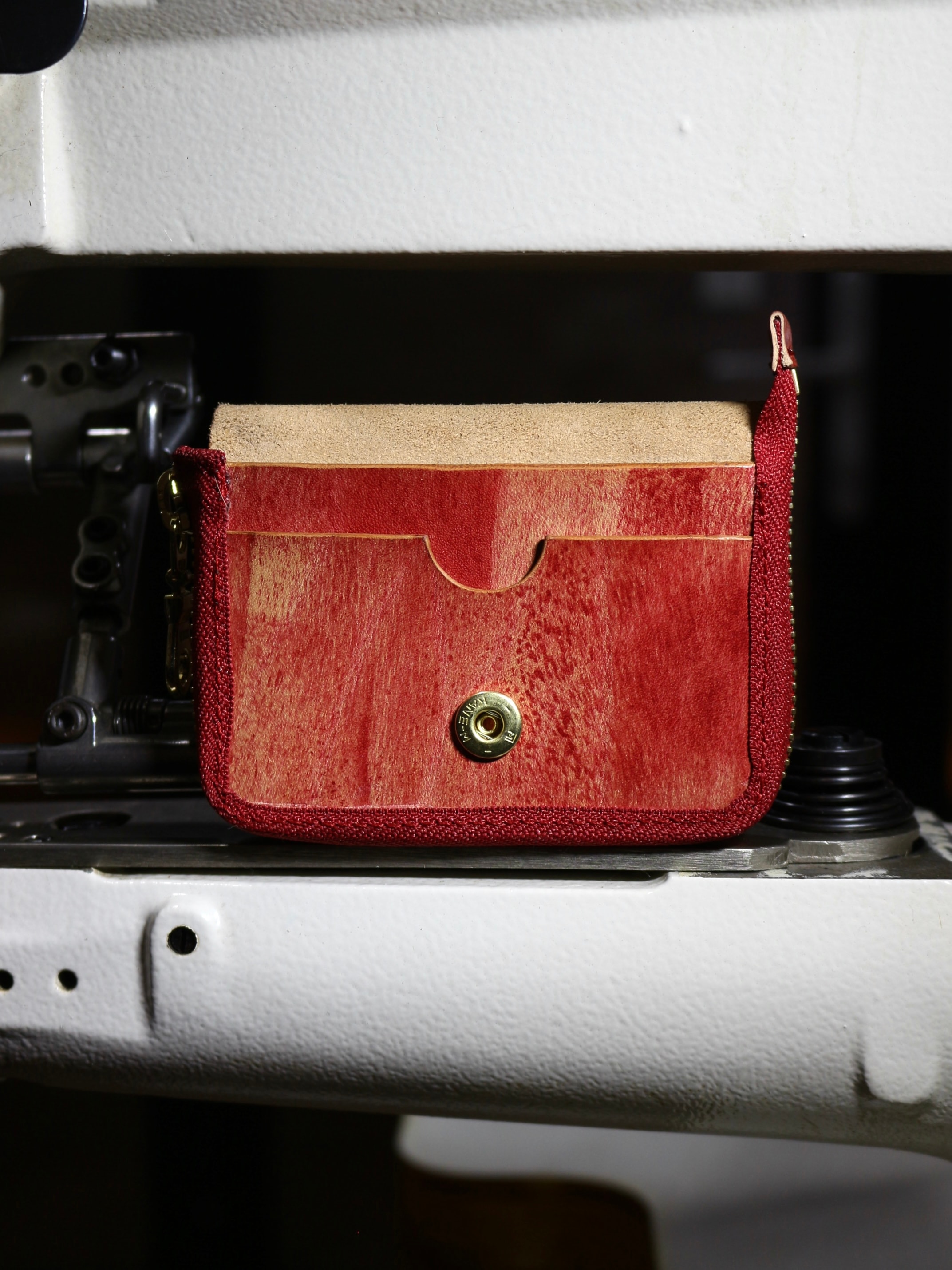 Reverse Constructed Zipper Wallet