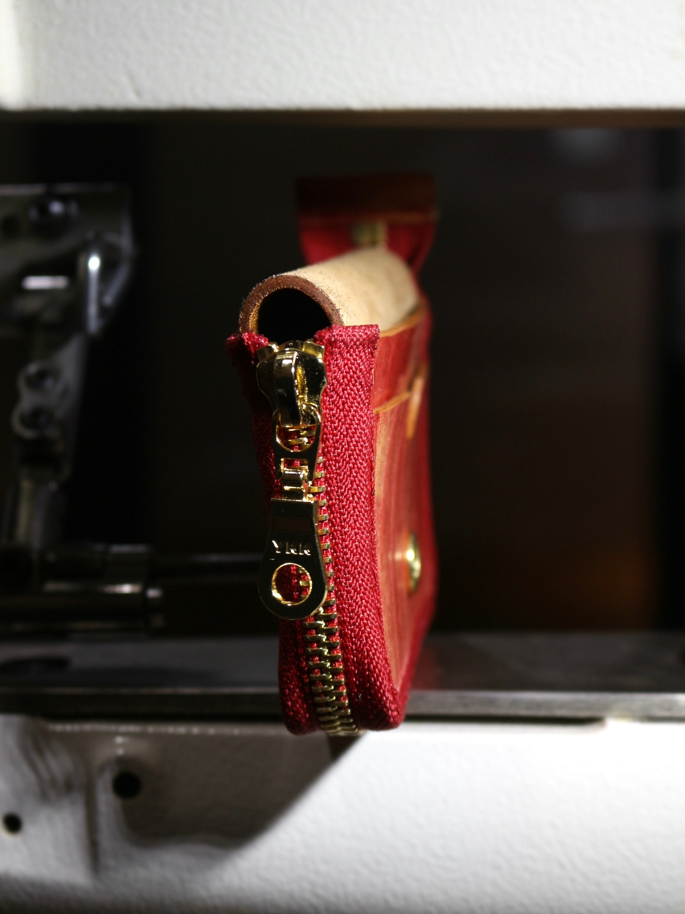 Reverse Constructed Zipper Wallet