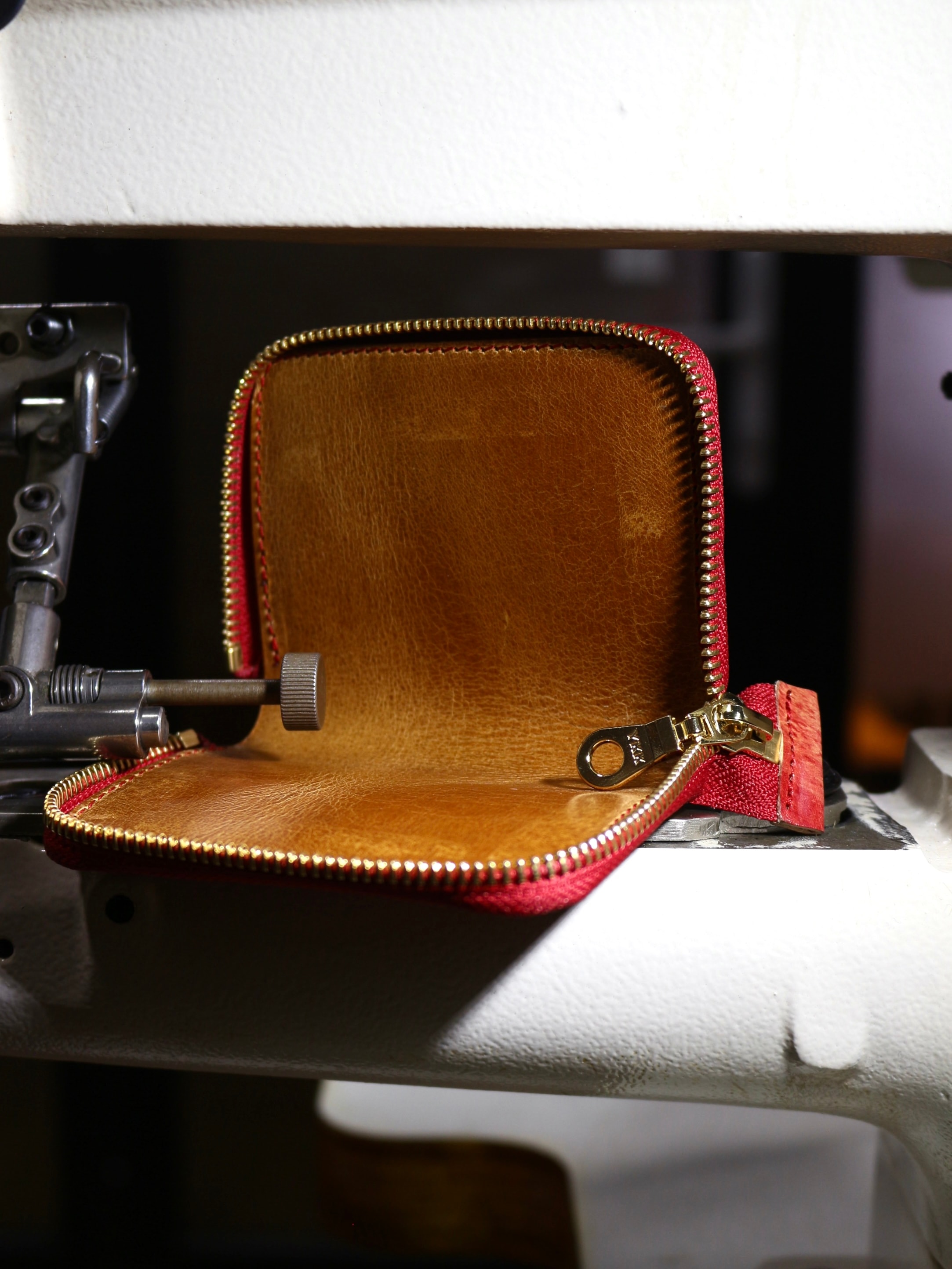 Reverse Constructed Zipper Wallet