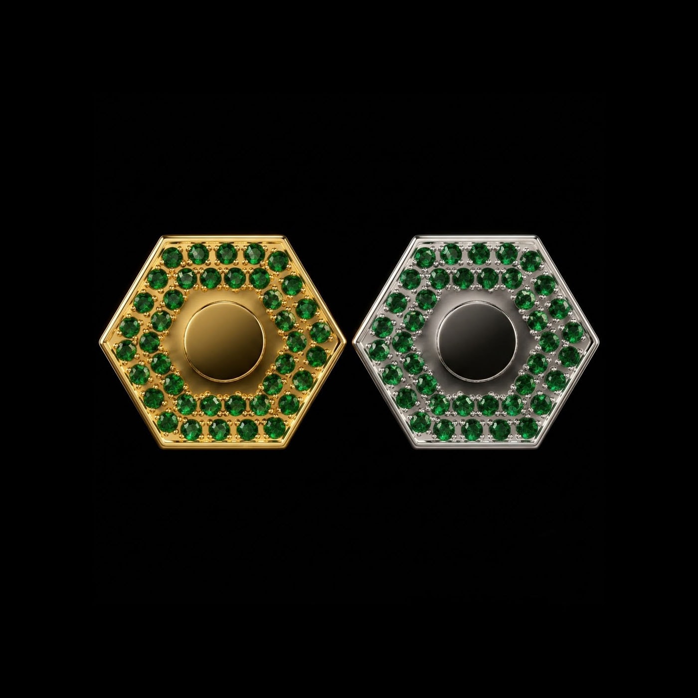 THREAD OBJECTS NUT – PAVÉ DOT | Silver925 Genderless Jewelry | AMBERMARINE