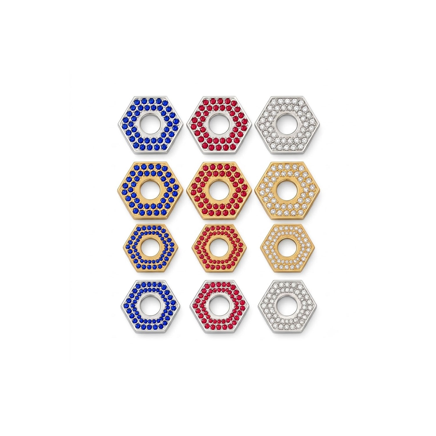 THREAD OBJECTS NUT – PAVÉ DOT | Silver925 Genderless Jewelry | AMBERMARINE