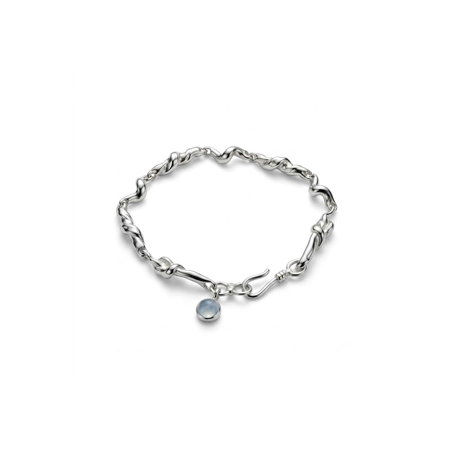 NODO FLOW Bracelet (SLIM) | Silver925 Genderless Jewelry | AMBERMARINE
