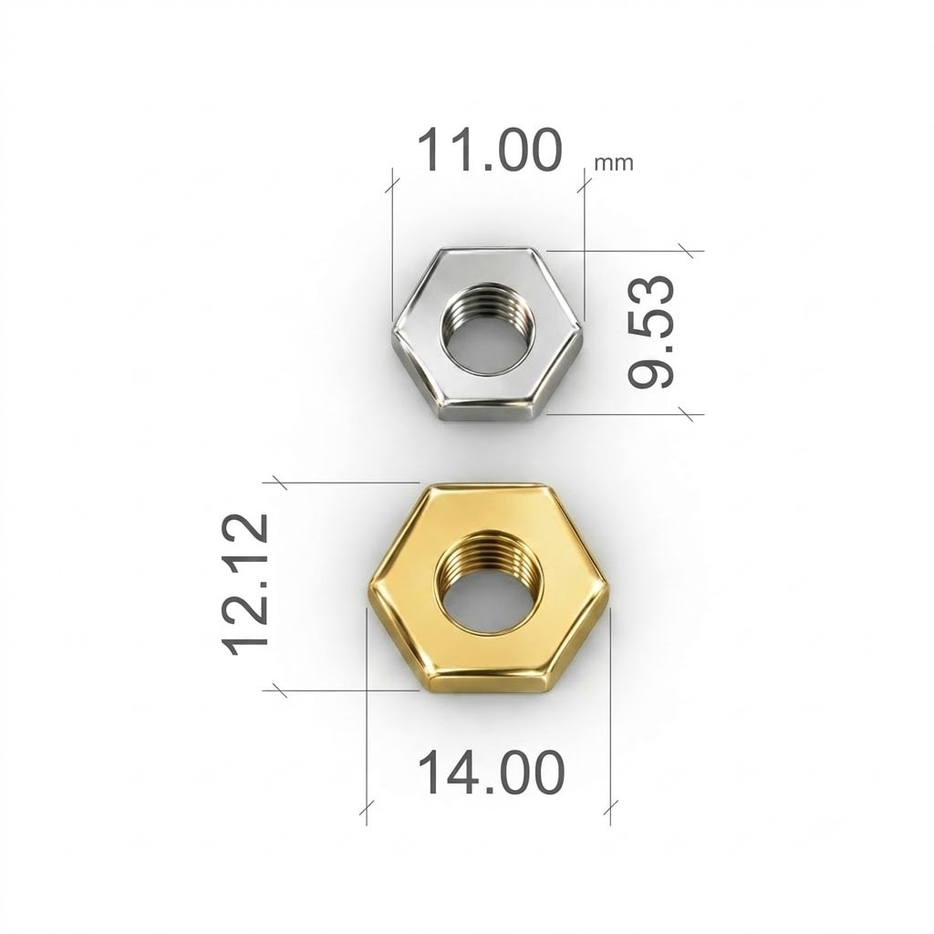 THREAD NUT – PLAIN HEX | Silver925 Genderless Jewelry | AMBERMARINE