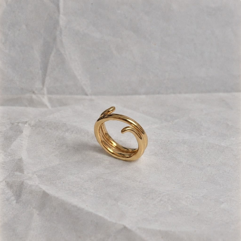 TWIST RING / FLOW RING | Silver925 Genderless Jewelry | AMBERMARINE