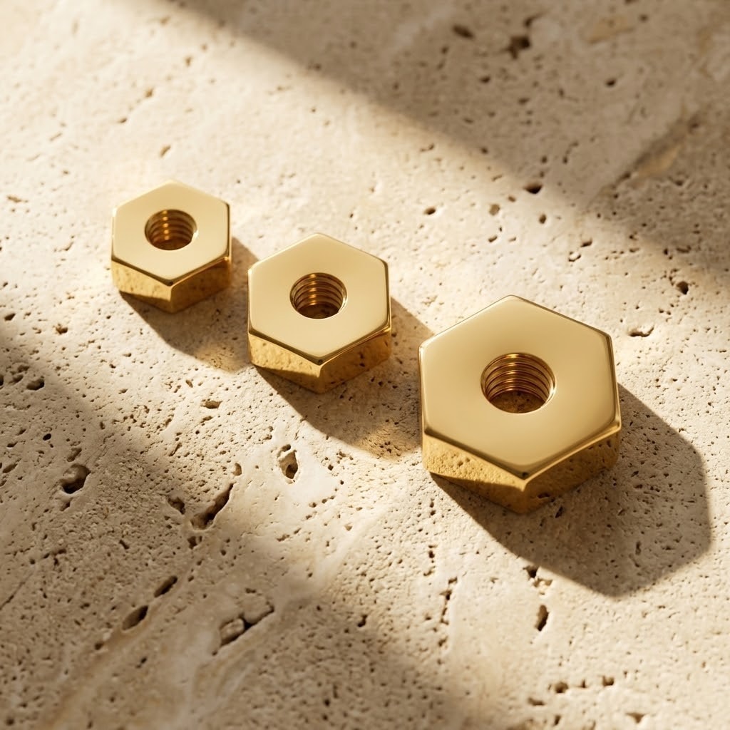 THREAD OBJECTS NUT – PLAIN HEX | Silver925 Genderless Jewelry | AMBERMARINE