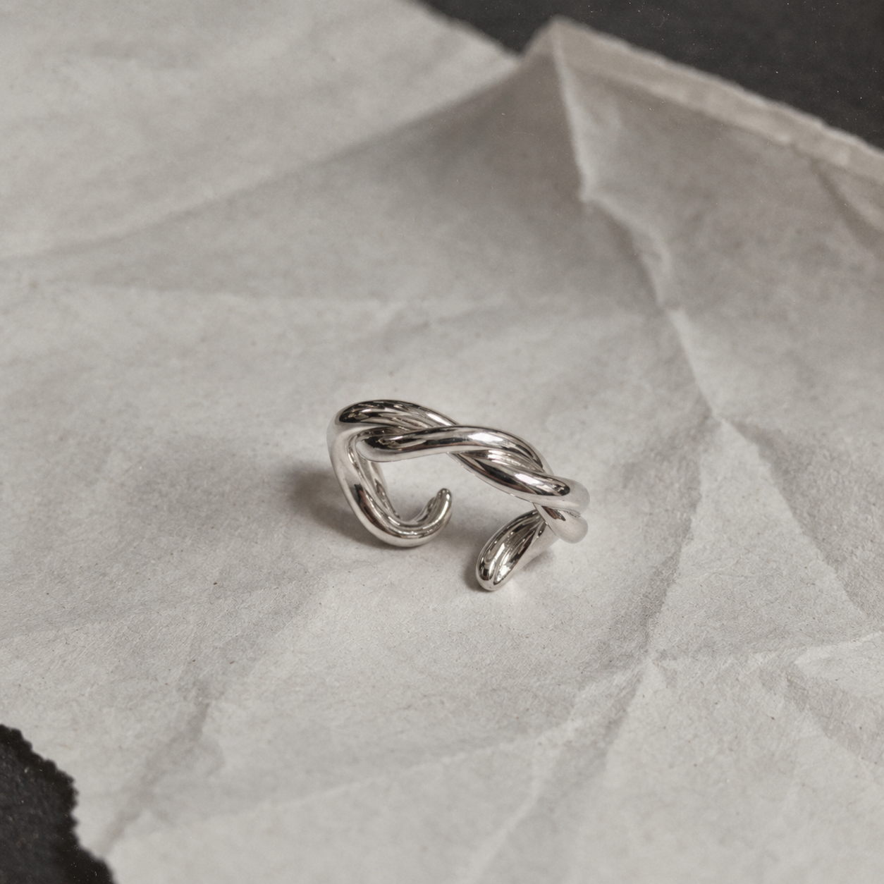 TWIST RING / FLOW RING | Silver925 Genderless Jewelry | AMBERMARINE