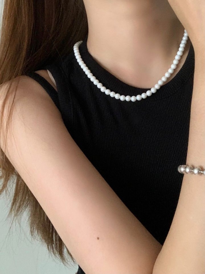 고급 핵진주 목걸이 6mm