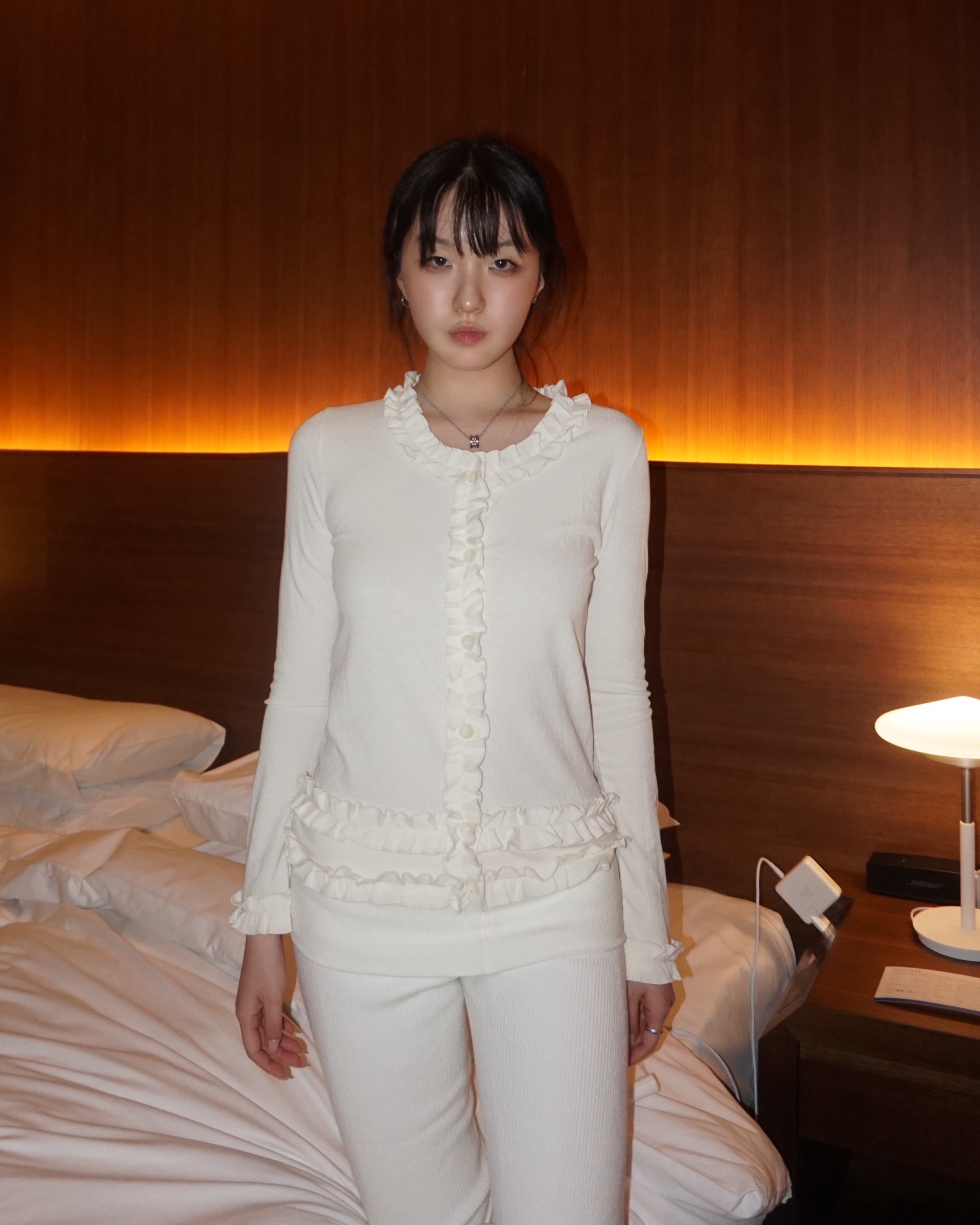 Frill cardigan