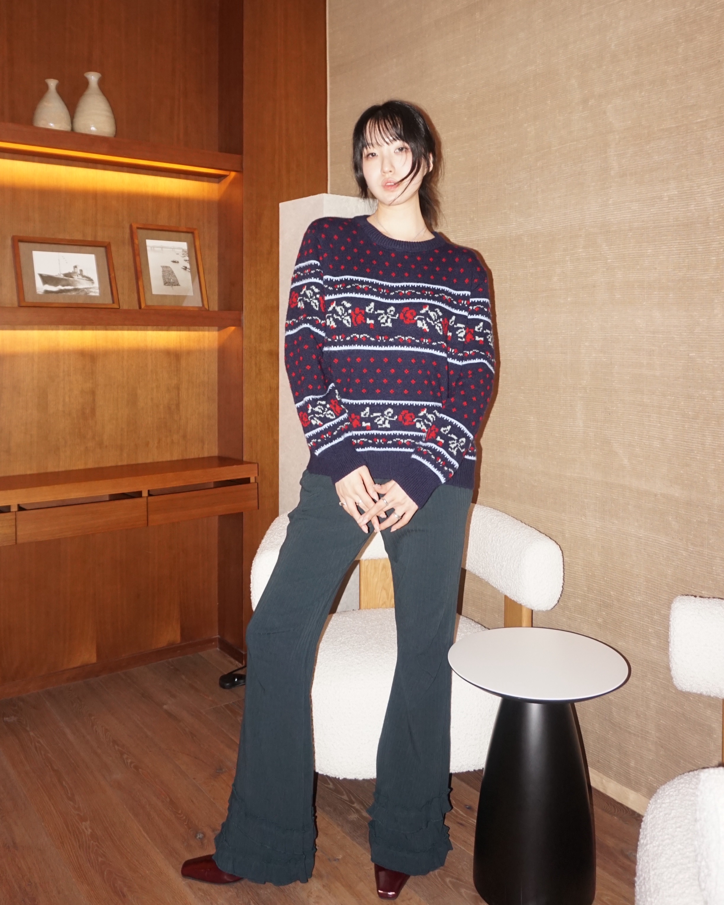 Brik flower knit