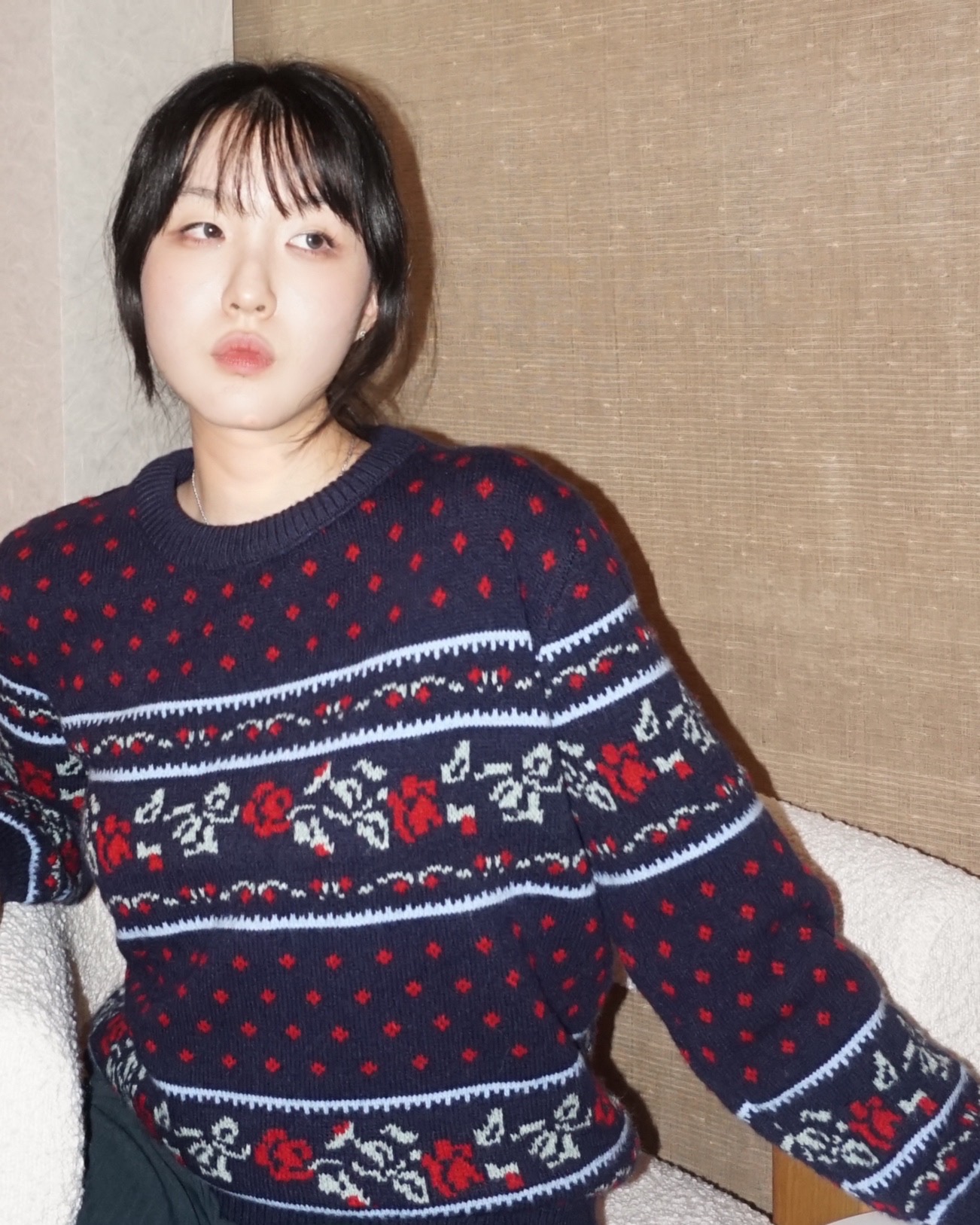 Brik flower knit