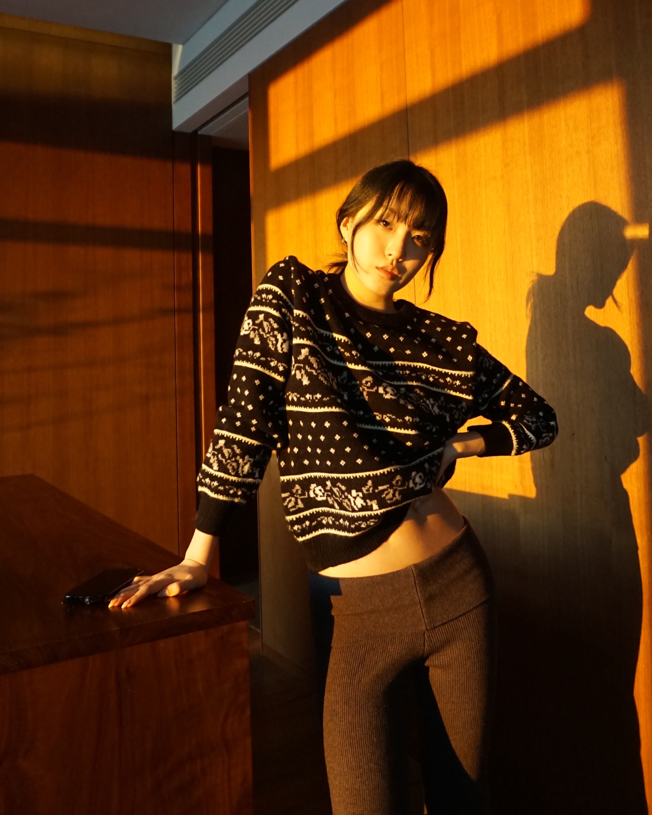 Brik flower knit