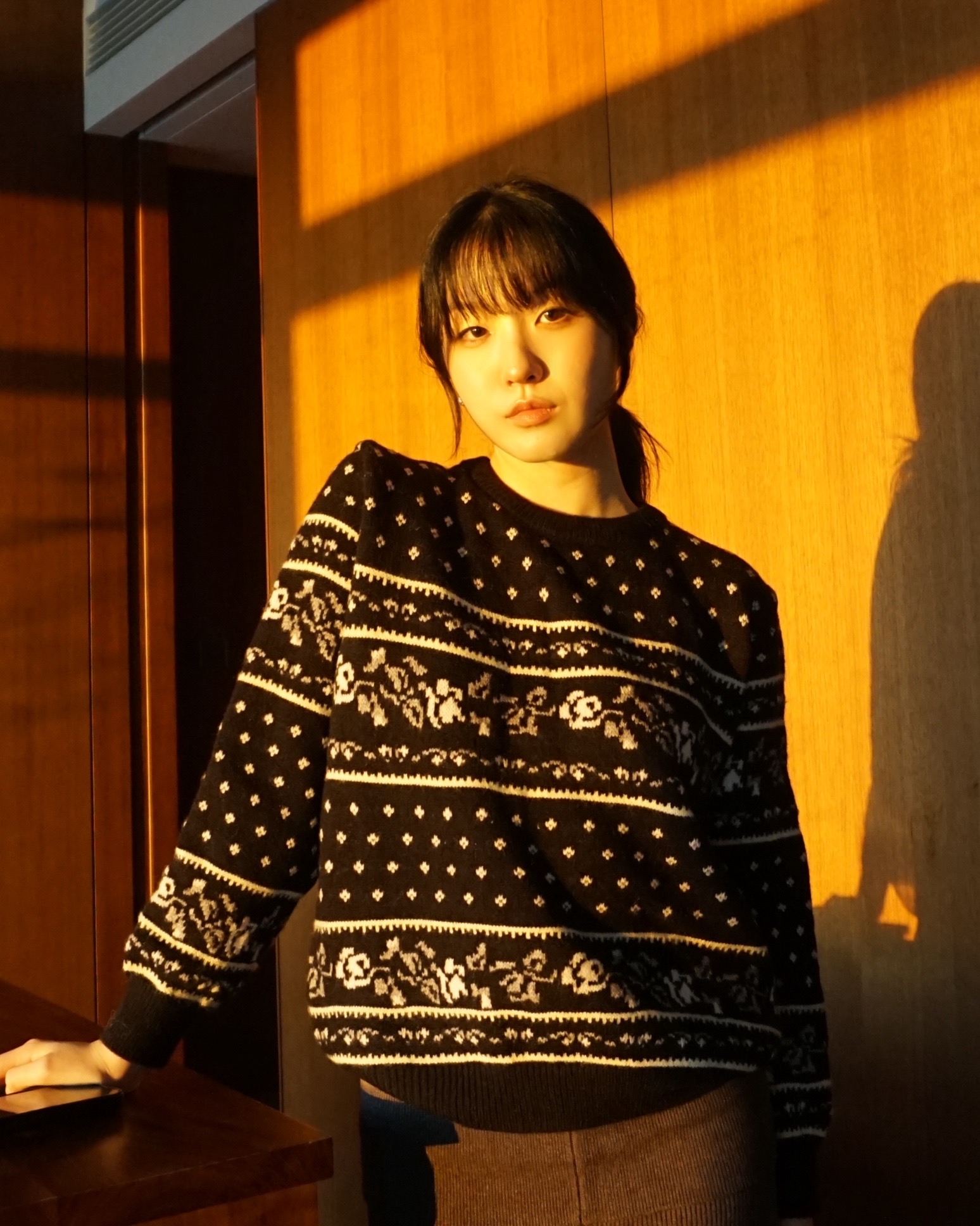 Brik flower knit