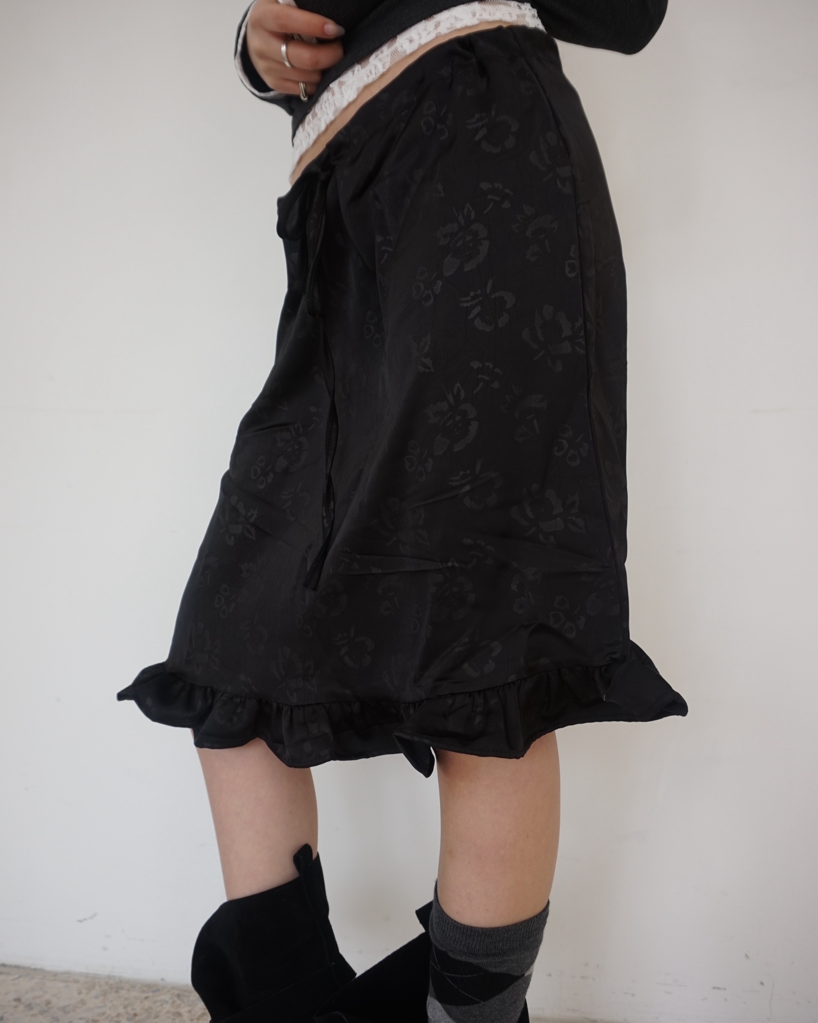 Rose vintage mid skirt