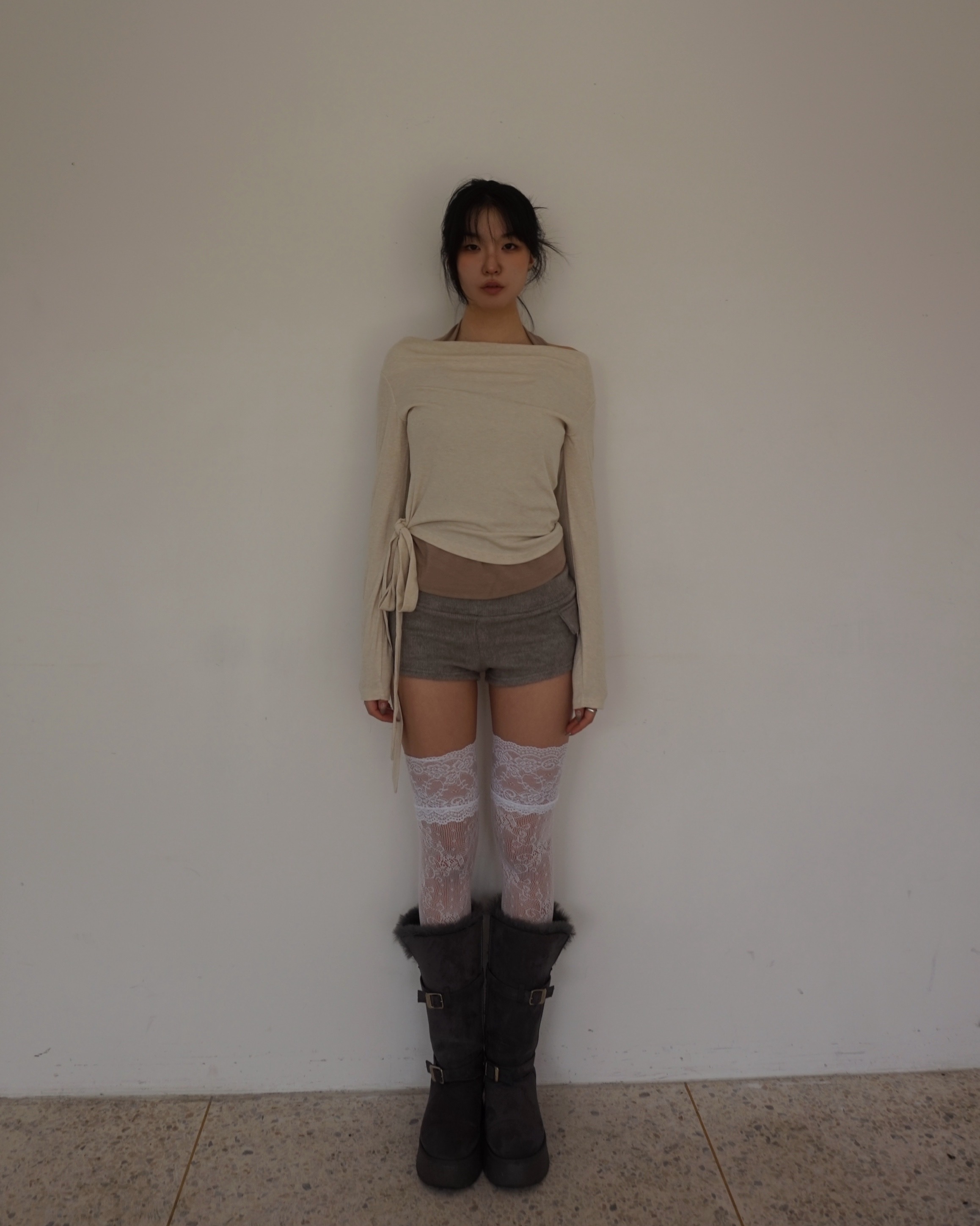 Flower over socks