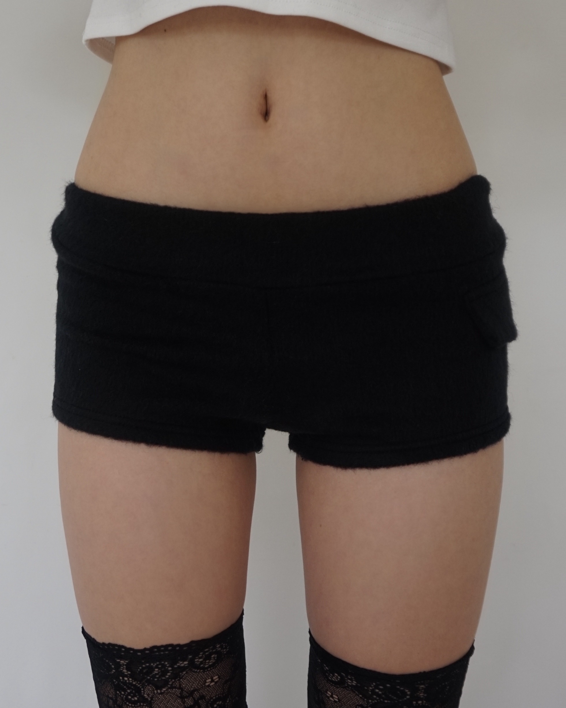 Fluffy knit pants