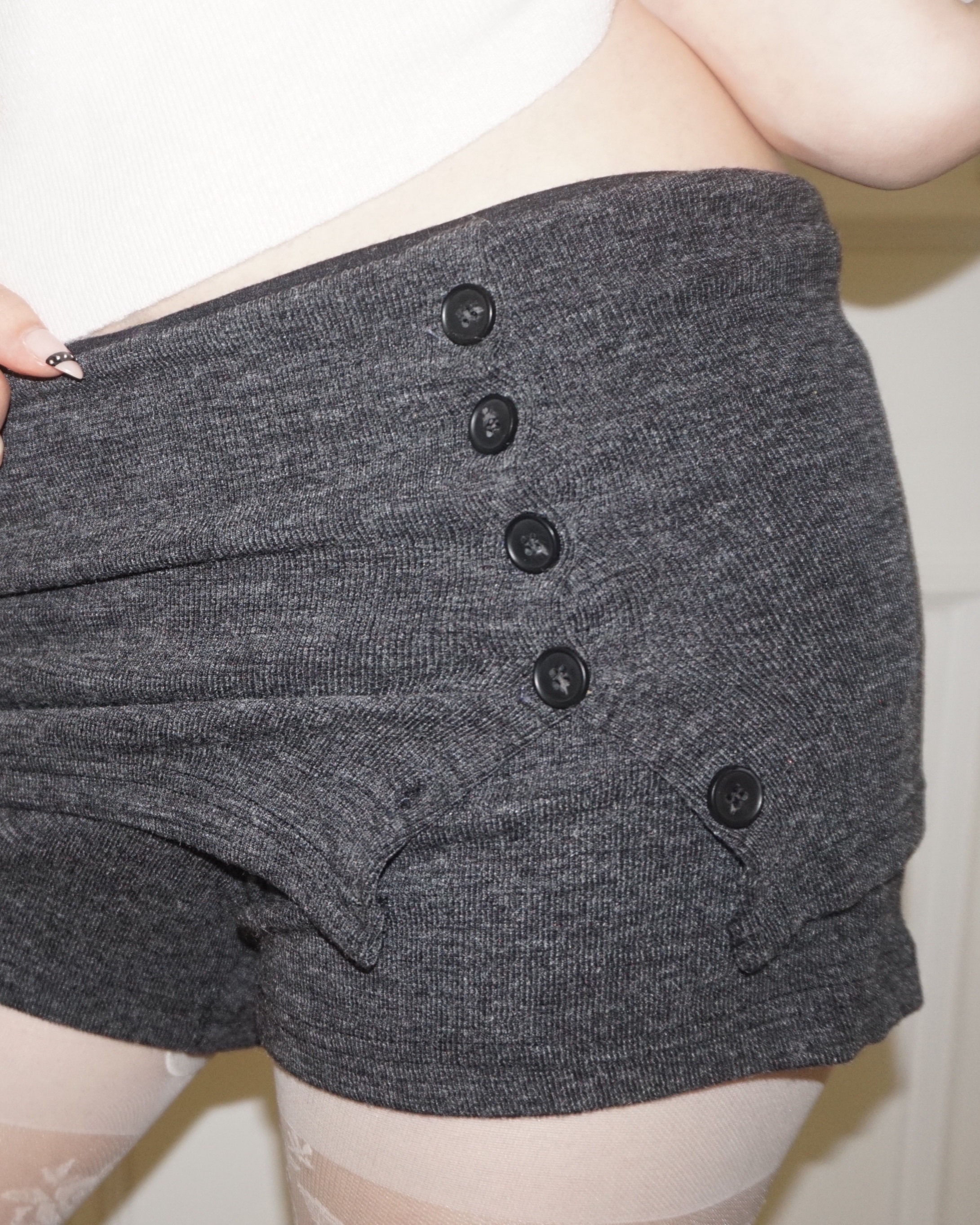 Folding button shorts