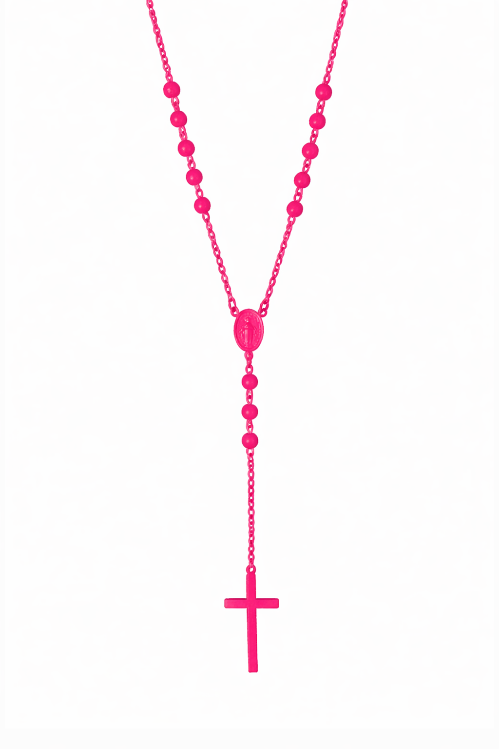 Glow Rosary - Neon Pink