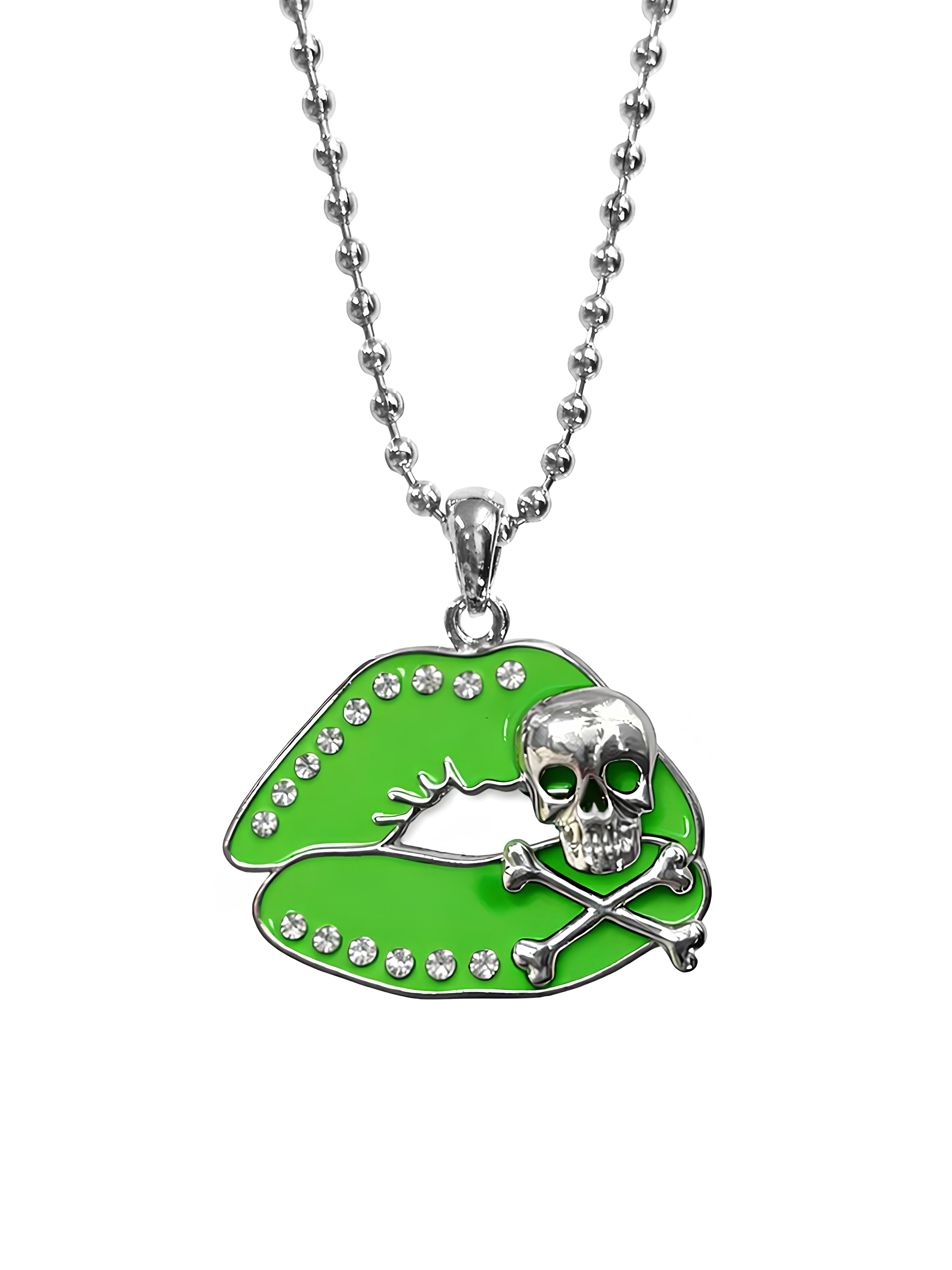Skull Kiss - Neon Green
