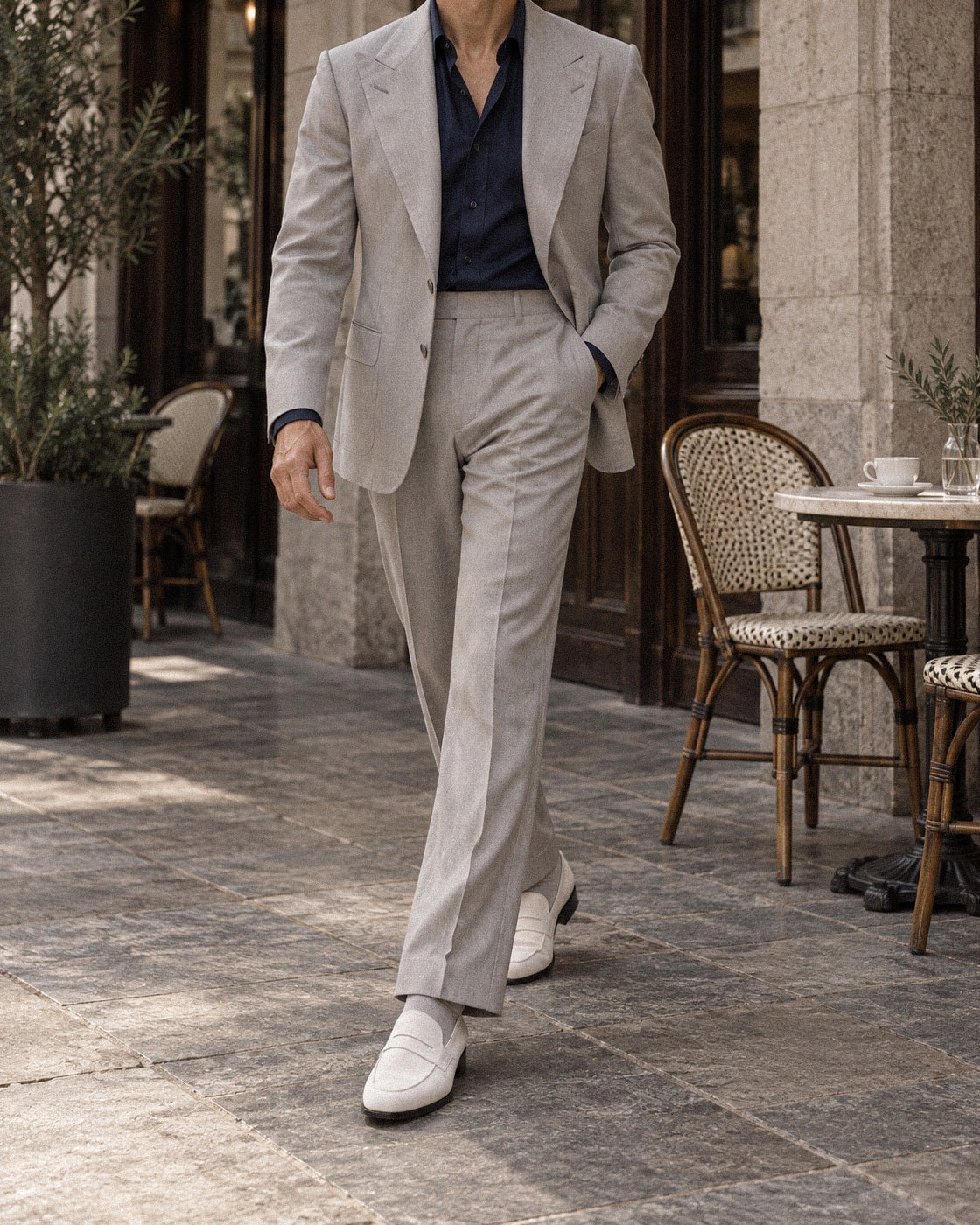 Luce Penny Loafers #027 [White suede]