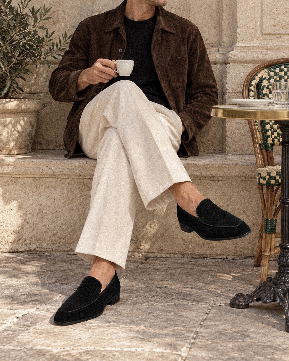 Ardor Loafers #1004 [Black suede]