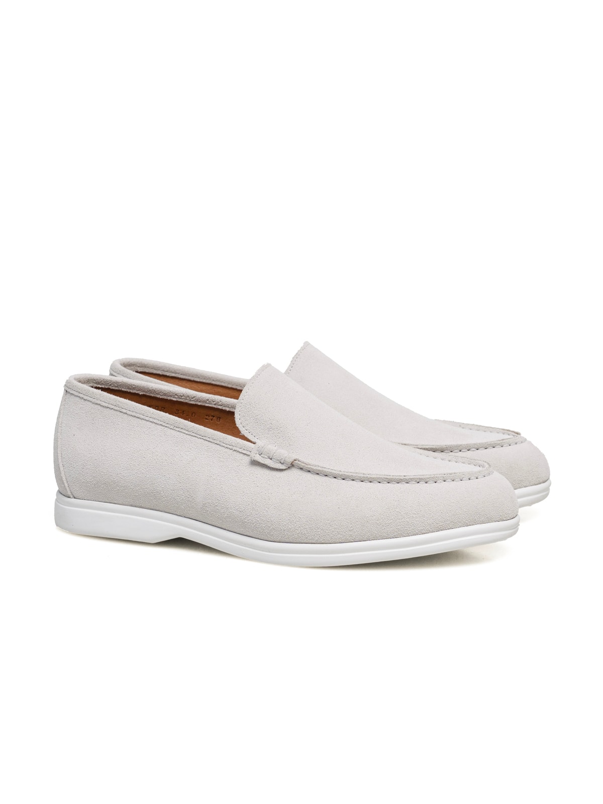 Resort Loafers #502W [White suede]