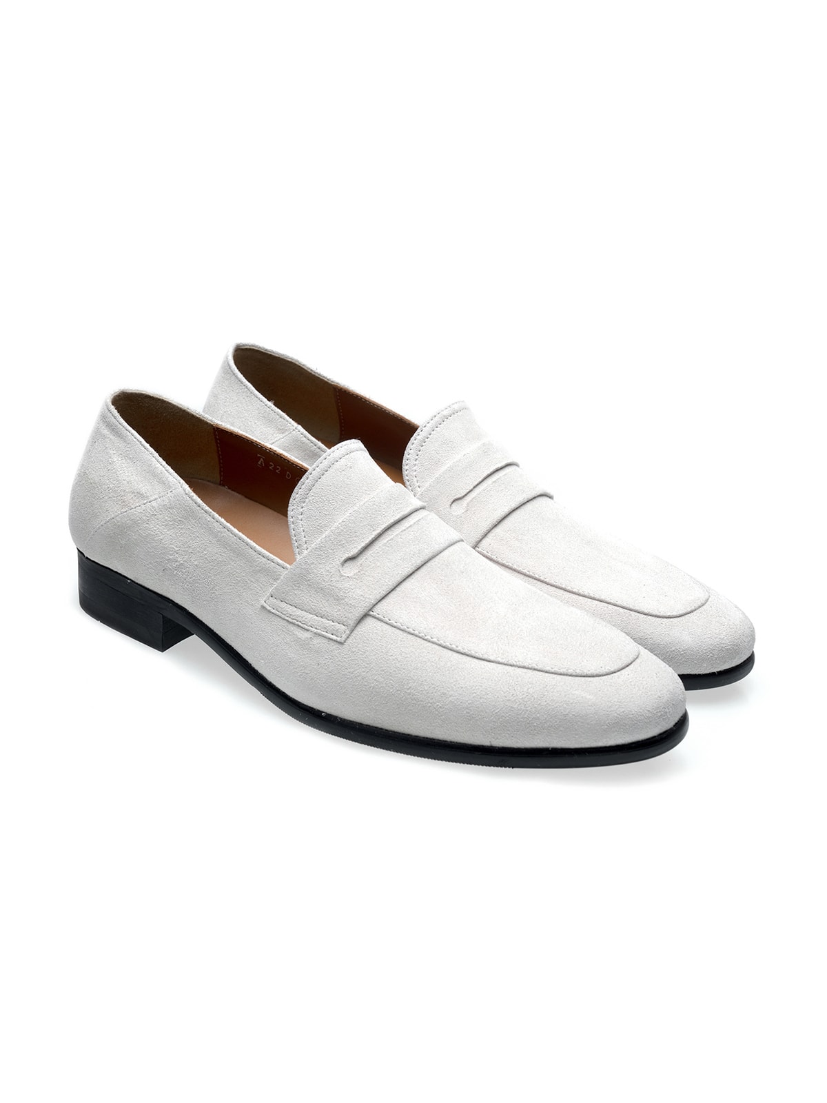 Luce Penny Loafers #027 [White suede]