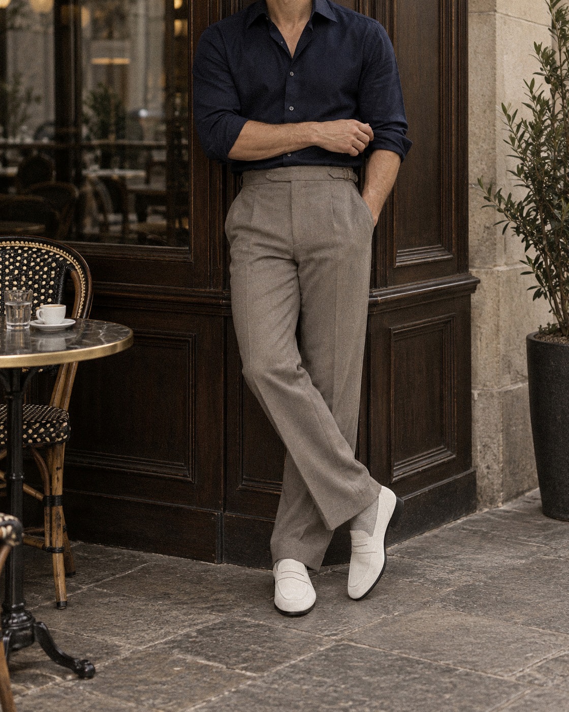 Luce Penny Loafers #027 [White suede]