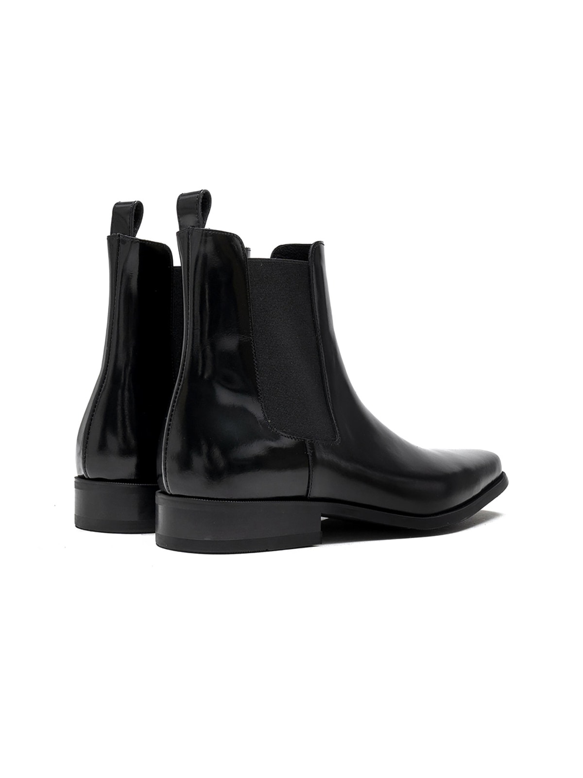 Estro Chelsea Boots #080 [Glossy black]