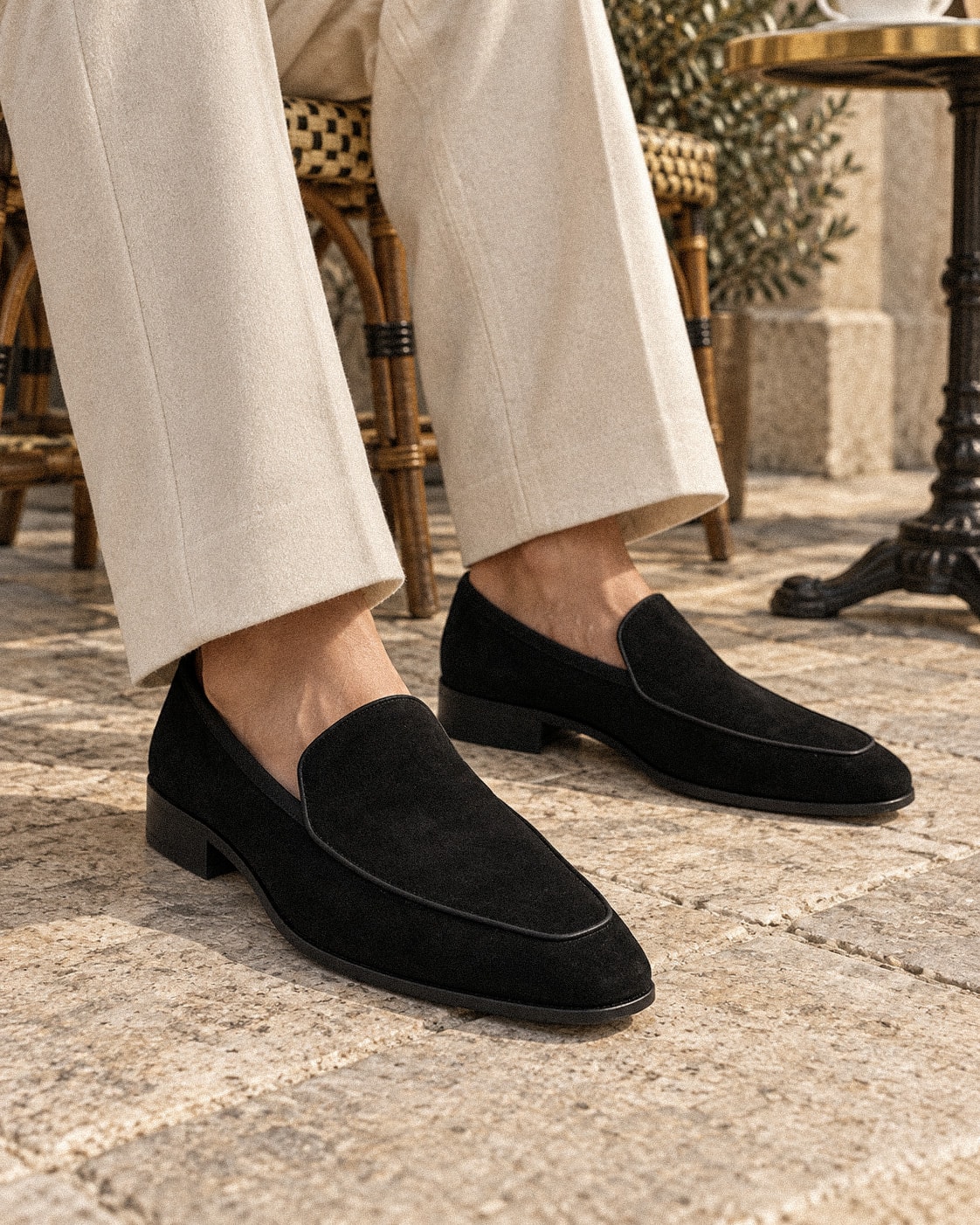 Ardor Loafers #1004 [Black suede]