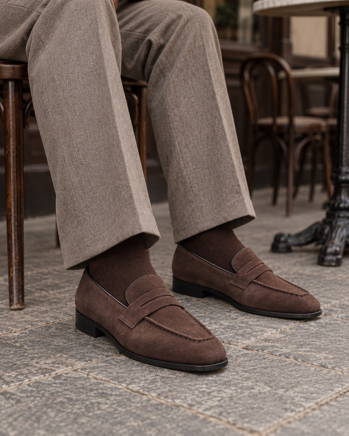 Ardor Loafers #1001 [Dark brown suede]