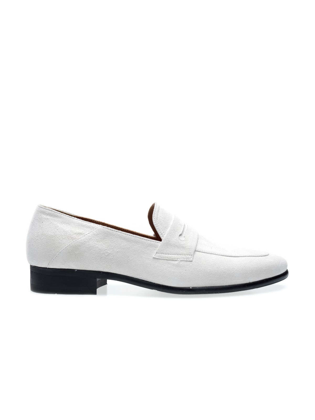 Luce Penny Loafers #027 [White suede]