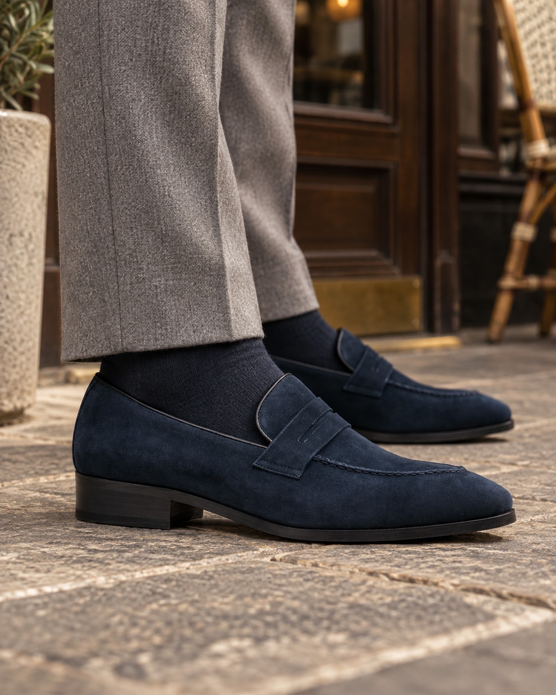 Ardor Loafers #1001 [Navy suede]
