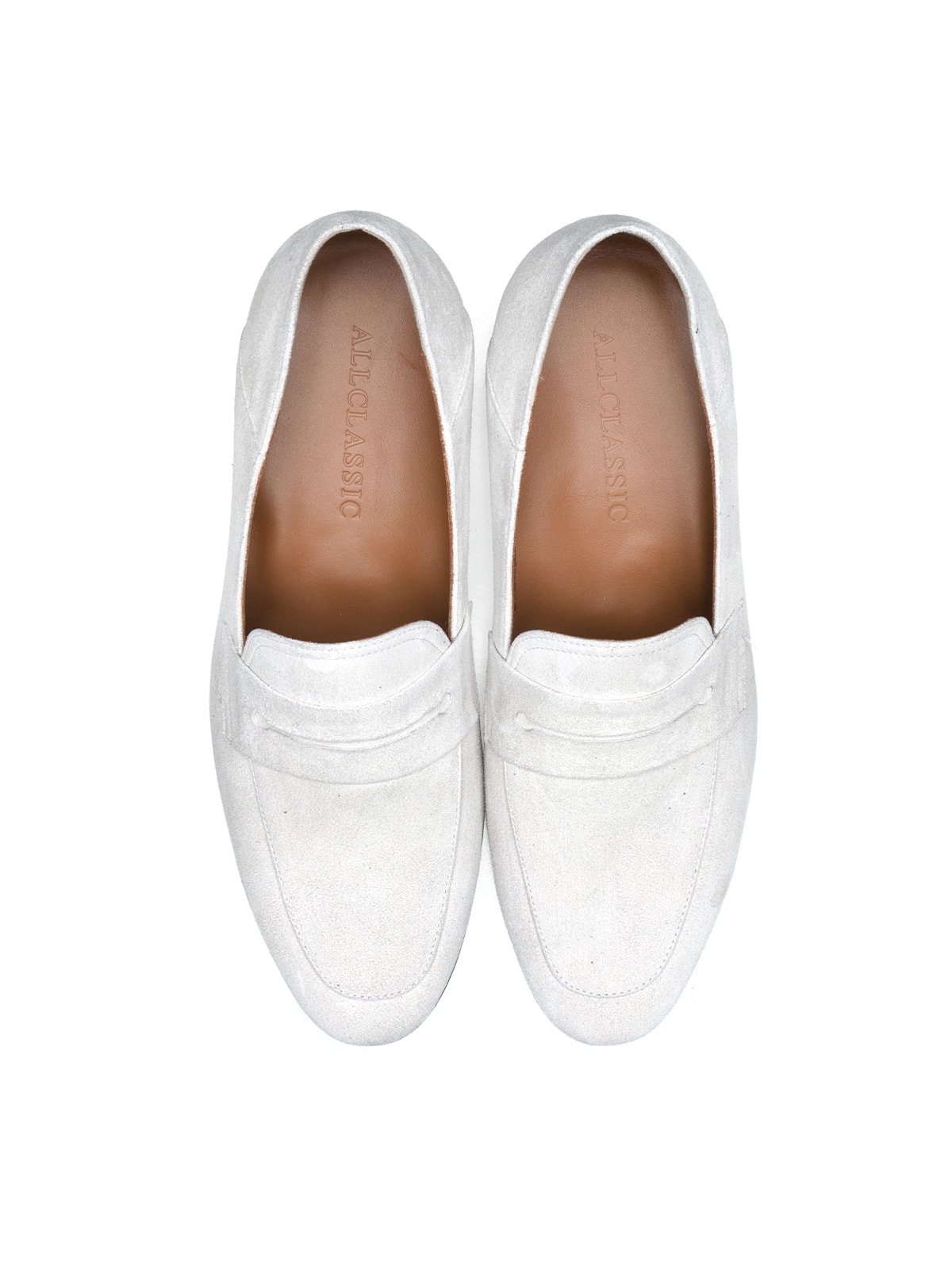Luce Penny Loafers #027 [White suede]