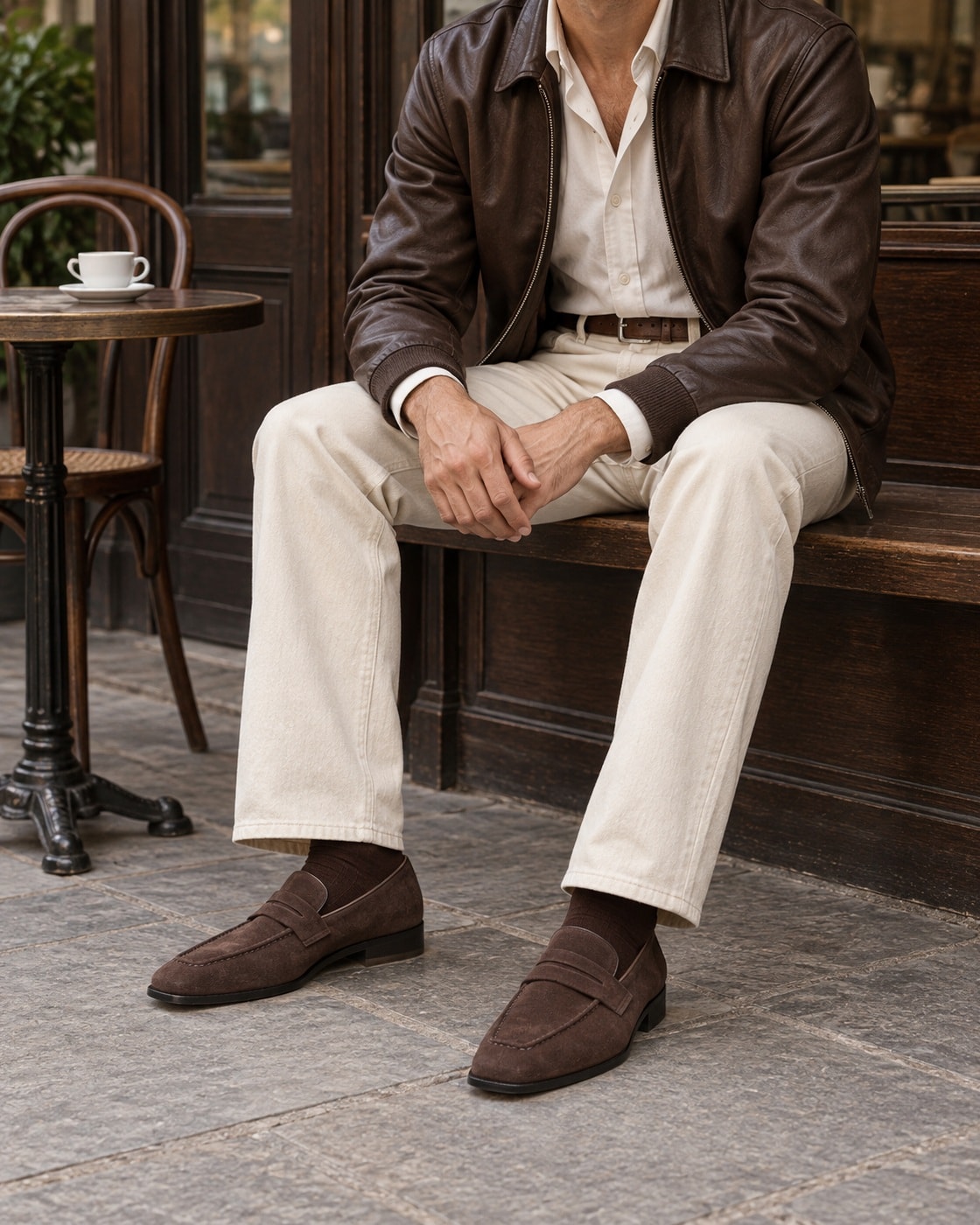 Ardor Loafers #1001 [Dark brown suede]
