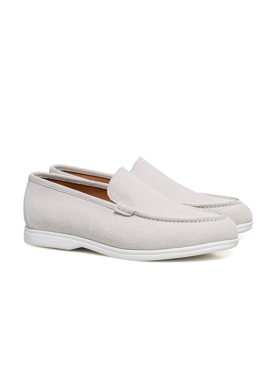 Resort Loafers #502W [White suede]