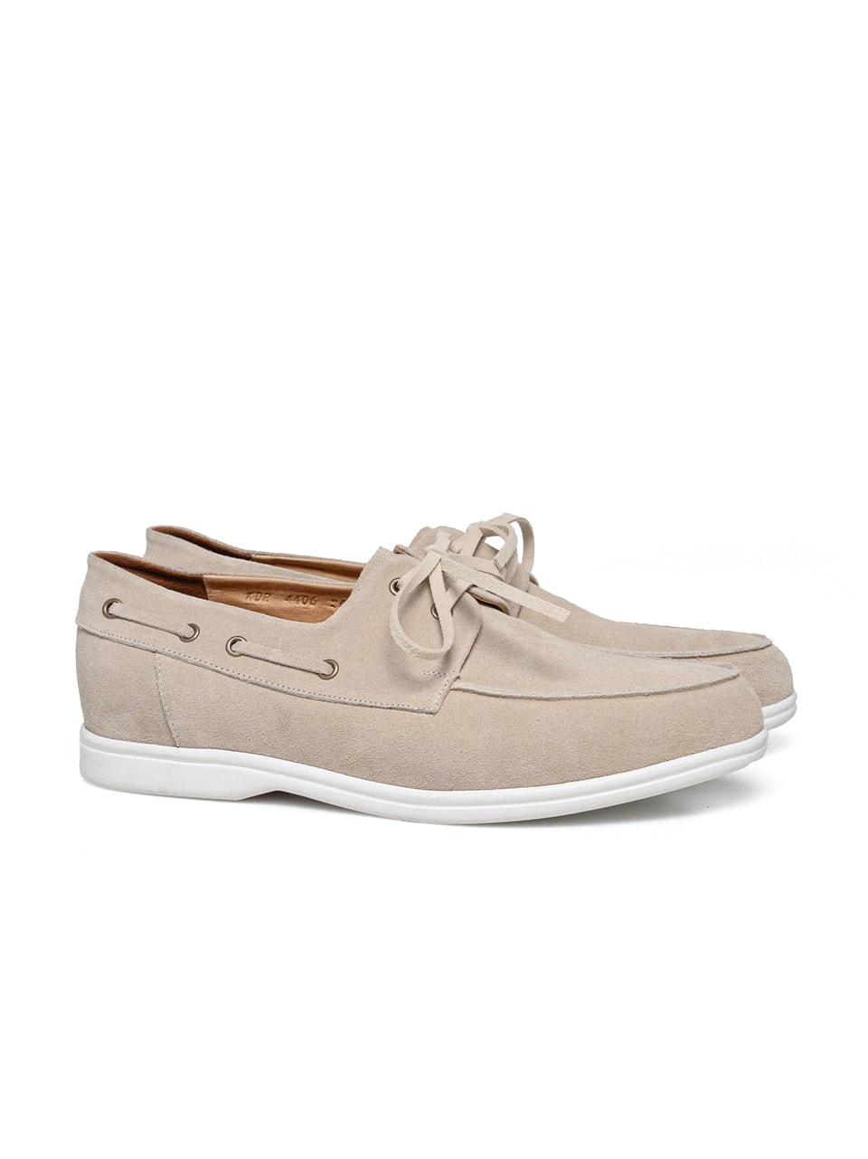 Resort Boat Shoes #4407W [Ivory suede]