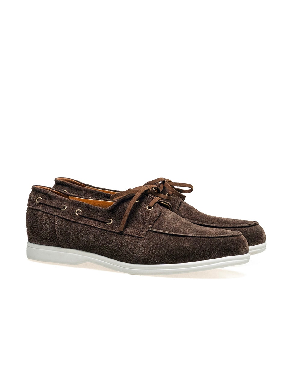 Resort Boat Shoes #4407W [Dark brown suede]