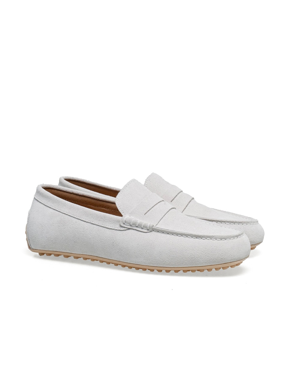 Driving Shoes #600 [White suede]