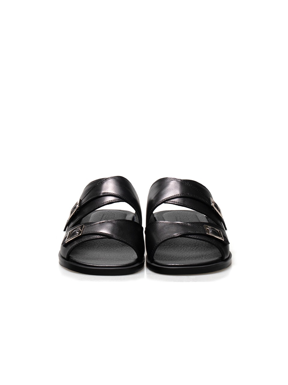 Buckle Slippers #7004  [Black]