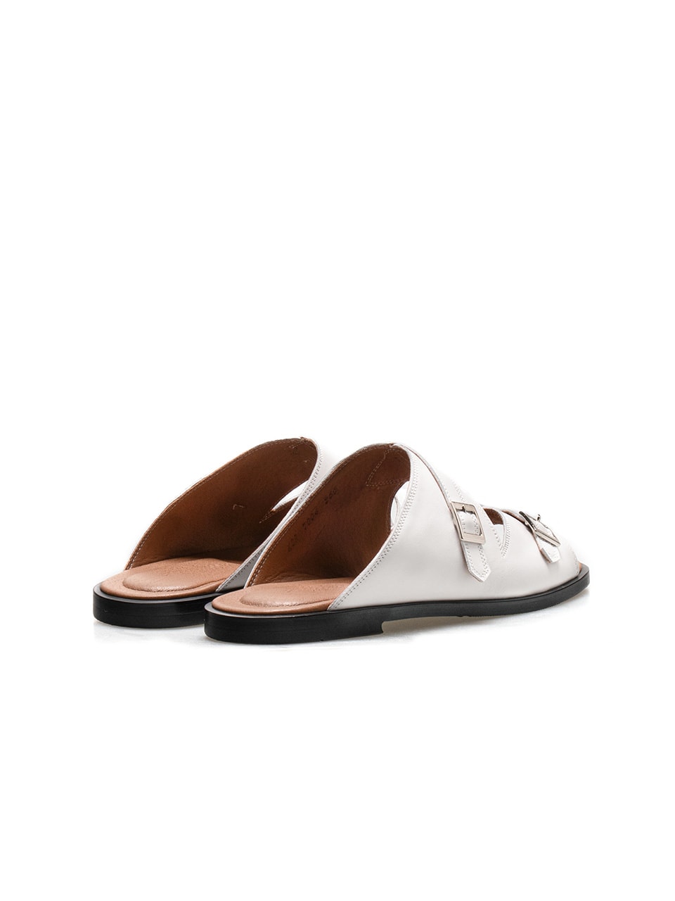 Buckle Slippers #7004  [White]