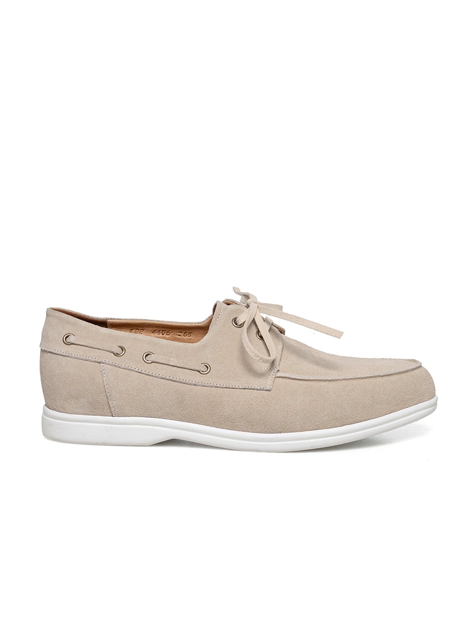 Resort Boat Shoes #4407W [Ivory suede]