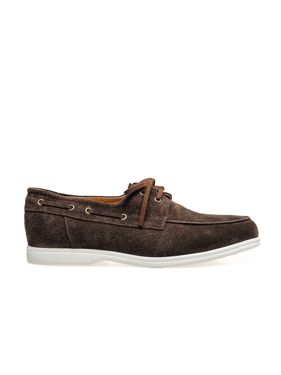 Resort Boat Shoes #4407W [Dark brown suede]
