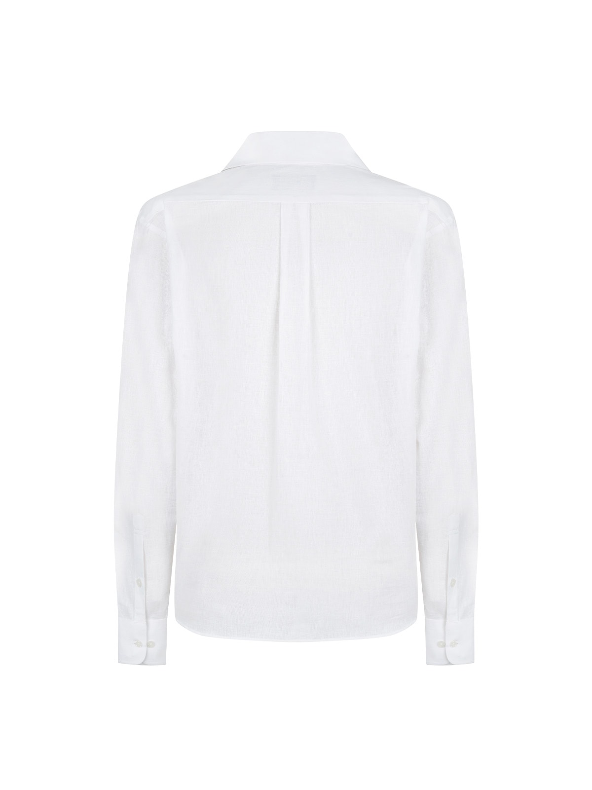 Open-Collar Shirts #006 [White linen]