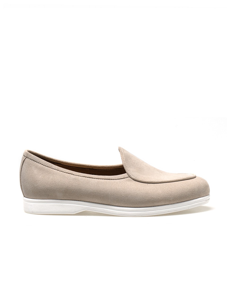Resort Belgian Loafers #4400W [Ivory suede]