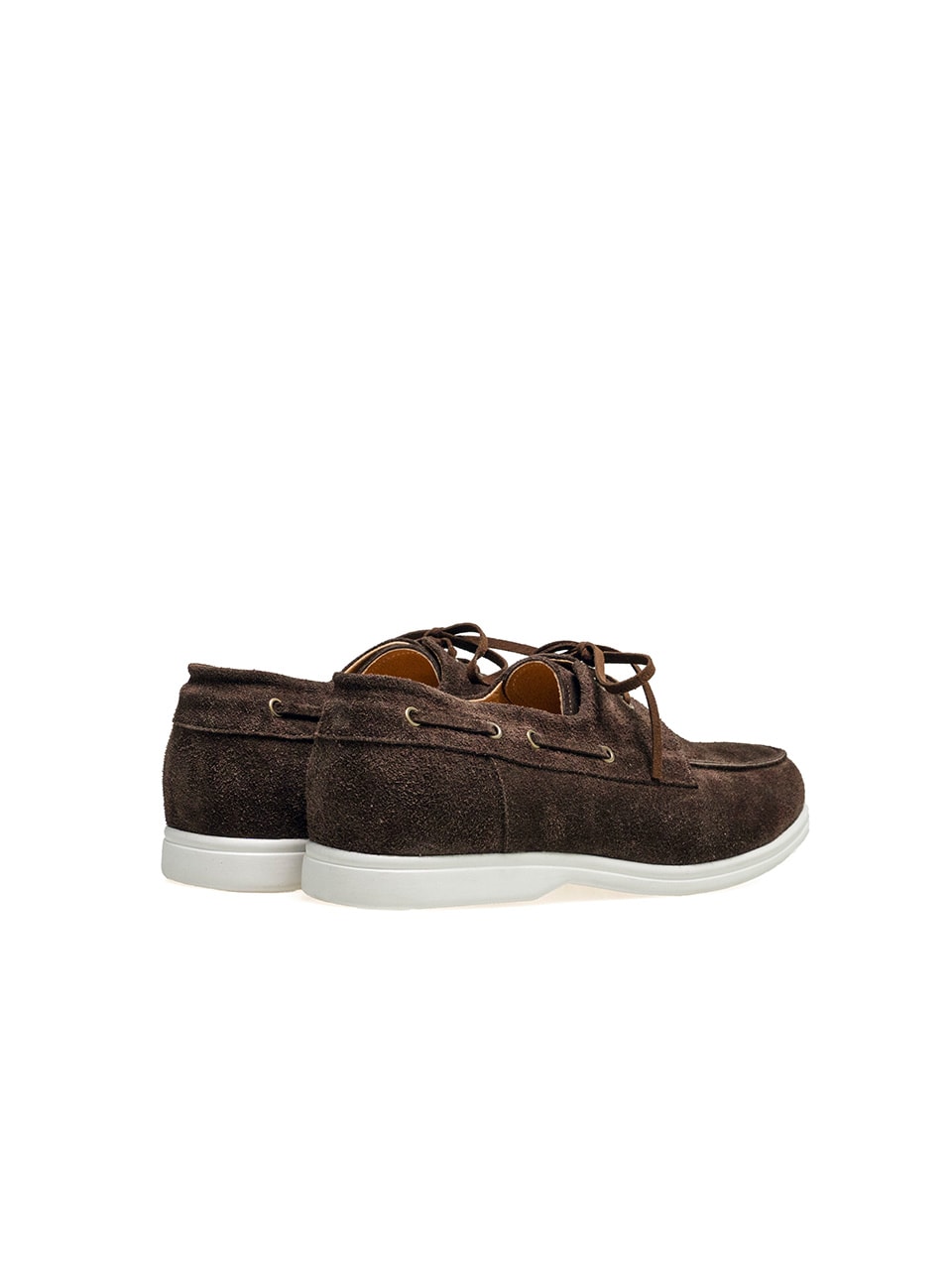 Resort Boat Shoes #4407W [Dark brown suede]