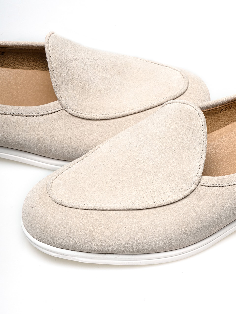 Resort Belgian Loafers #4400W [Ivory suede]